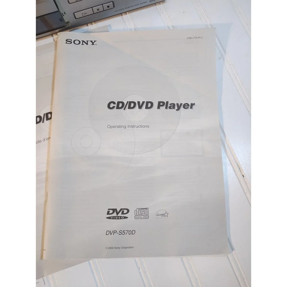 Sony DVP-S570D CD/DVD Player - With Remote - Tested & Works ✅✅